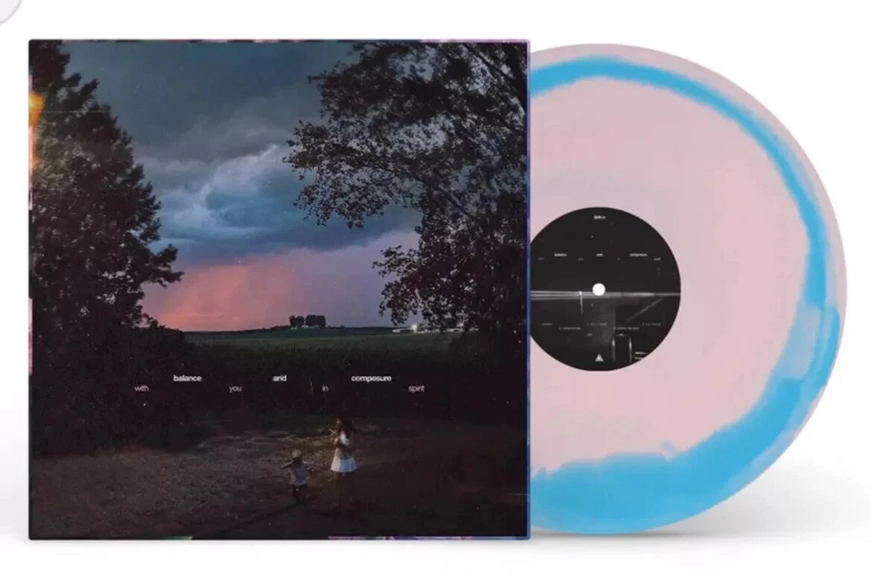 BALANCE AND COMPOSURE – WITH YOU IN SPIRIT - PINK & BLUE STORM SWIRL VINYL - A23 - Image 3 of 3