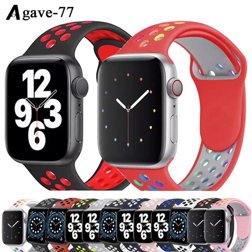 Silicone Watch Band For Apple Watch Series 10~1 SE 38mm~49mm Breathable Strap - 第 1/29 張圖片