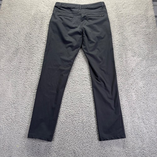 Barbell Chino Pants Mens 30x32 Navy Blue Polyester Slim Fit Travel Performance - Picture 3 of 9