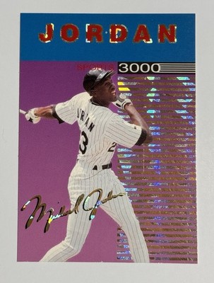 RARE gold signed Michael Jordan 1993 Stadium Sports 1993-94 #3000 White SoxMINT 