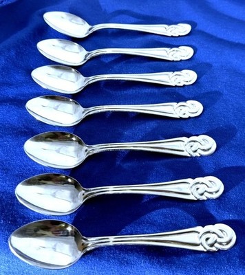 Essentials ESN2 Stainless, Japan, Knot End - Set of 7 Teaspoons 6 1/2''