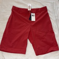 NWT Polo Ralph Lauren Boys Red Shorts Size 18 Polyester Blend not Cotton 