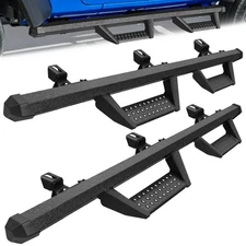 Running Boards for 07-18 Jeep Wrangler JK 4 Door Drop Step Side Nerf Bar BLK