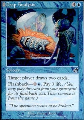 Deep Analysis -Foil Light Play MTG Torment