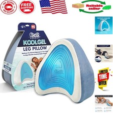 Legacy Gel Memory Foam Leg Knee Support Pillow for Side Sleepers - 10" x 9.5"
