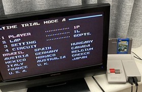 NES ~ TURBO RACING ~ Nintendo Game 3 Screw NES-44-AUS Game Cart Only Pal A