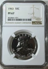 1963 50C Proof Franklin Half Dollar NGC PF67