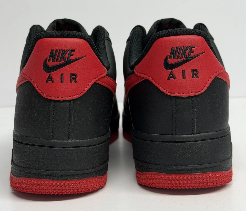 Nike Air Force 1 ‘07 LV8 - Black/ Red “Vamps” FJ4146-402 - Men’s Size 10 - NEW! - Image 3 of 4