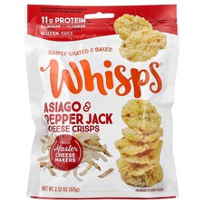 Cheese Crisps, Asiago & Pepper Jack , 2.12 oz ( 60 g)