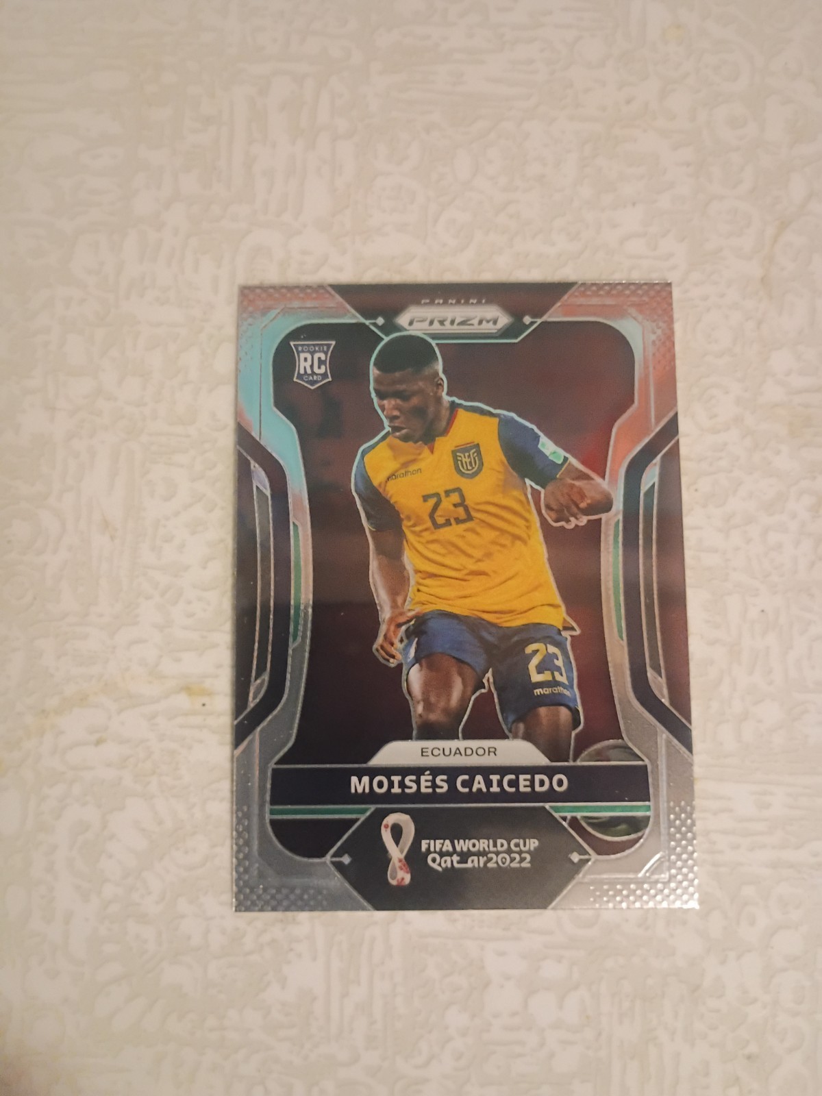 Moises Caicedo 2022 Panini Prizm FIFA World Cup Qatar #81 RC Ecuador