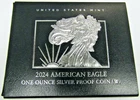 2024-W Proof American Silver Eagle in OGP w COA