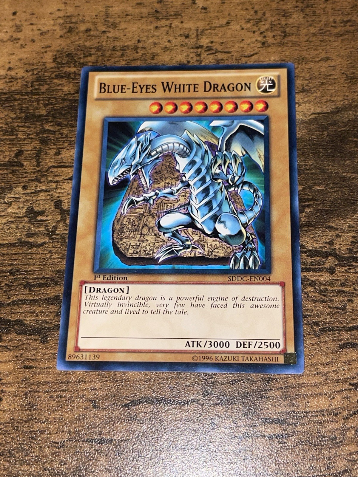 Blue-Eyes White Dragon SDDC-EN004 1st Edition NM Common
