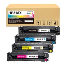 218X High Yield Toner Cartridge No Chip Replacement for HP 218X/218A to Com...