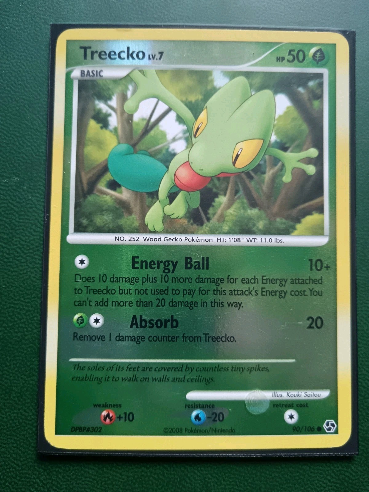Pokemon TCG Card - Treecko (2008 Reverse Holo 90/106 Great Encounters English)