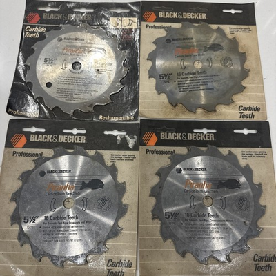 #ad Black amp; Decker Piranha 5 1 2quot; Saw Blade sealed in package 4 Pack NOS $17.99