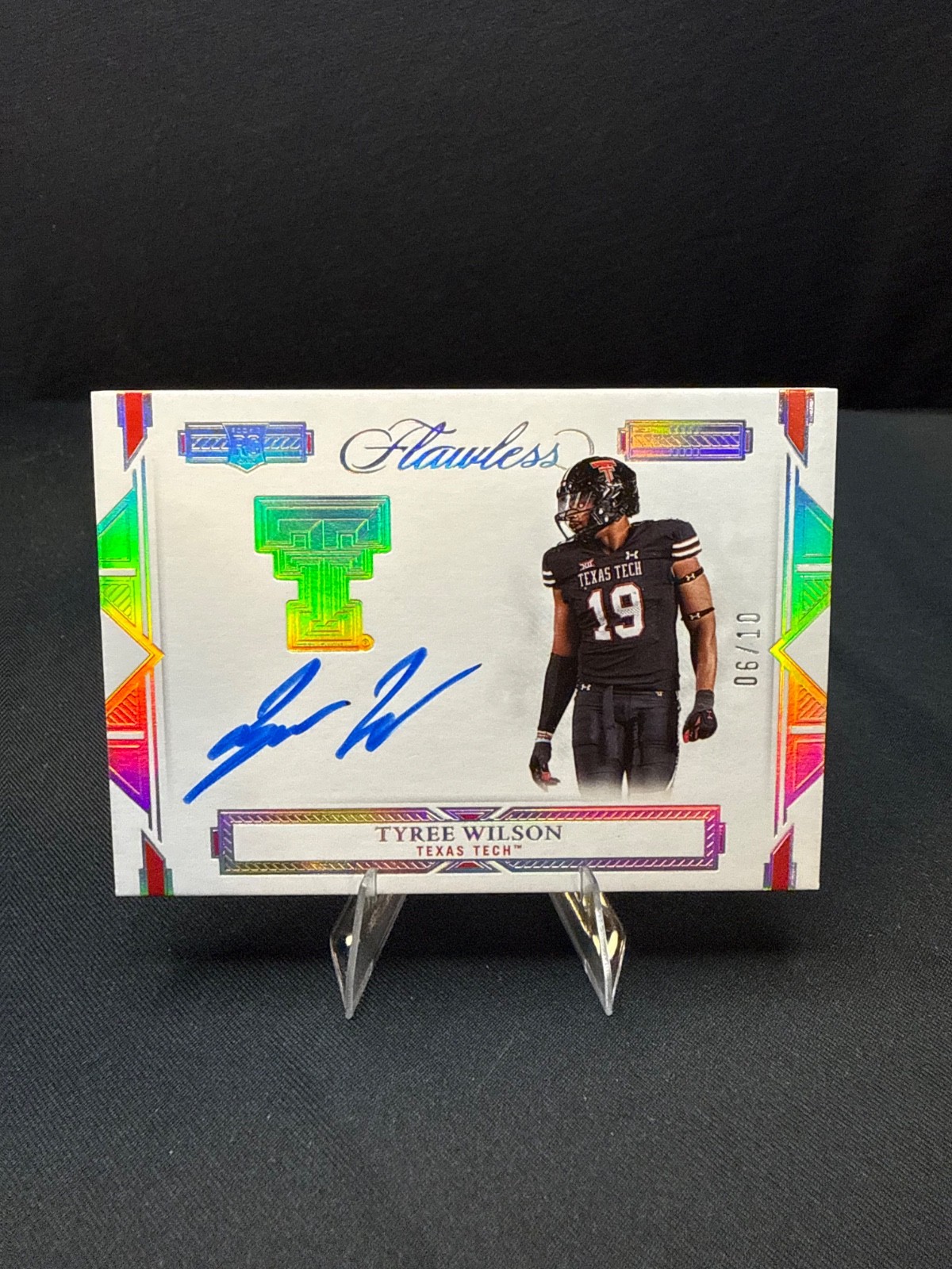 Tyree Wilson Panini Flawless Collegiate Team Logo Signatures #TLSTW Base