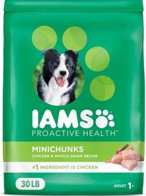 Iams Proactive Health Minichunks Real Chicken & Whole Grains Dry Dog Food 30-lb