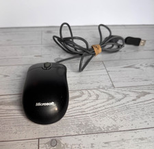 Microsoft Basic Optical Mouse 1.0A USB Wired Model X800898 Black Tested Working