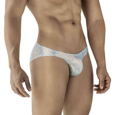 Clever Moda Sensorial Diamond Latin Brief mens underwear bikini micro snakeskin