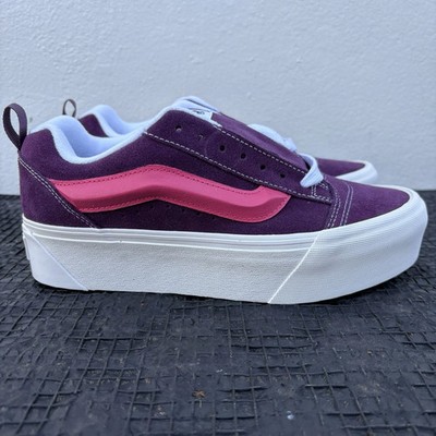 Vans Knu Stack Chunky Platform Sneakers Pink Lollipop Purple Womens Size 6.5