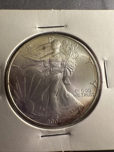2002  .999 FINE SILVER EAGLE WALKING LIBERTY DOLLAR BULLION R COIN UNCIRCULATED