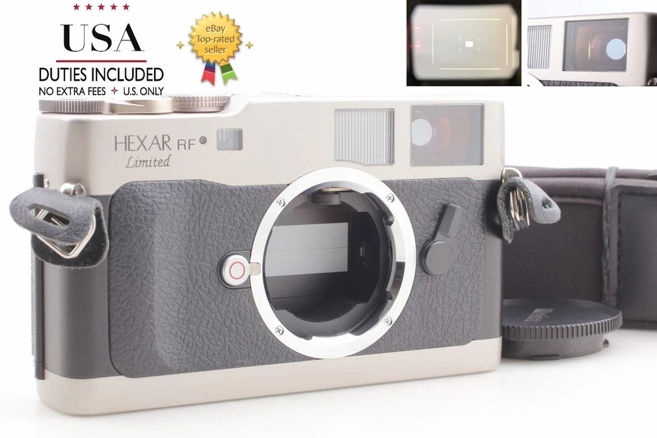 ⏯Titan [Unused] Konica Hexar RF Titanium Limited Edition 35mm Film Camera... - Photo 1/4