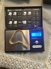 14k Gold Figaro Chain Bracelet 7 in Box Clasp Closure Made In Italy