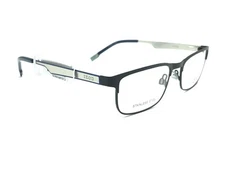 IZOD IZ 2114 Men's Black Rectangular Metal Eyeglasses Frames 53-17 145 NEW