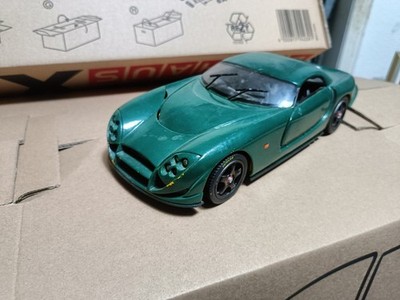 TVR Speed 12 Modellauto 1:18 1998, Mattel Hot Wheels, Gelb Lackiert Grün