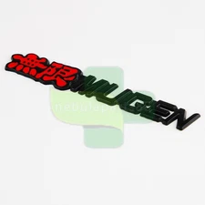 Honda Mugen red 無限 Sport Fender Rear Trunk Letter Logo Badge Emblem Nameplate