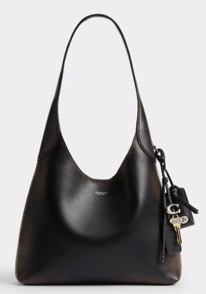 B17-007 Coach Brooklyn 28 Medium Loved Leather CU068 Shoulder Bag