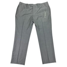 Michael Kors Mens  MacArthur Modern Fit Airsoft Stretch Suit Pants Gray 42x30