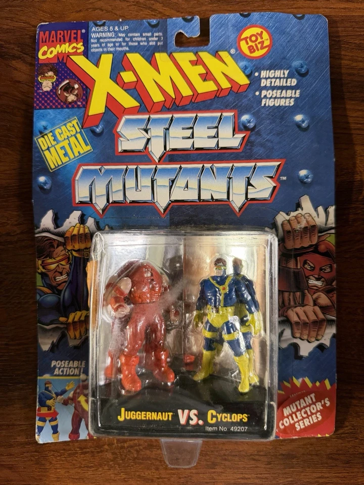 X-MEN Steel Mutants Die Cast Figures 1994 Toybiz Lote de 6 Nuevo En Paquete Sellado Foto 3 de 4