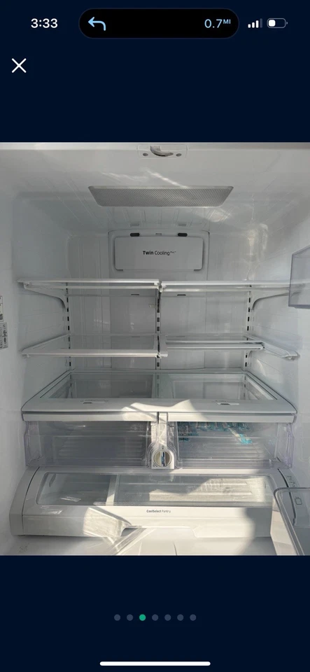 Samsung 3 Door French Door Refrigerator - Image 3 of 4