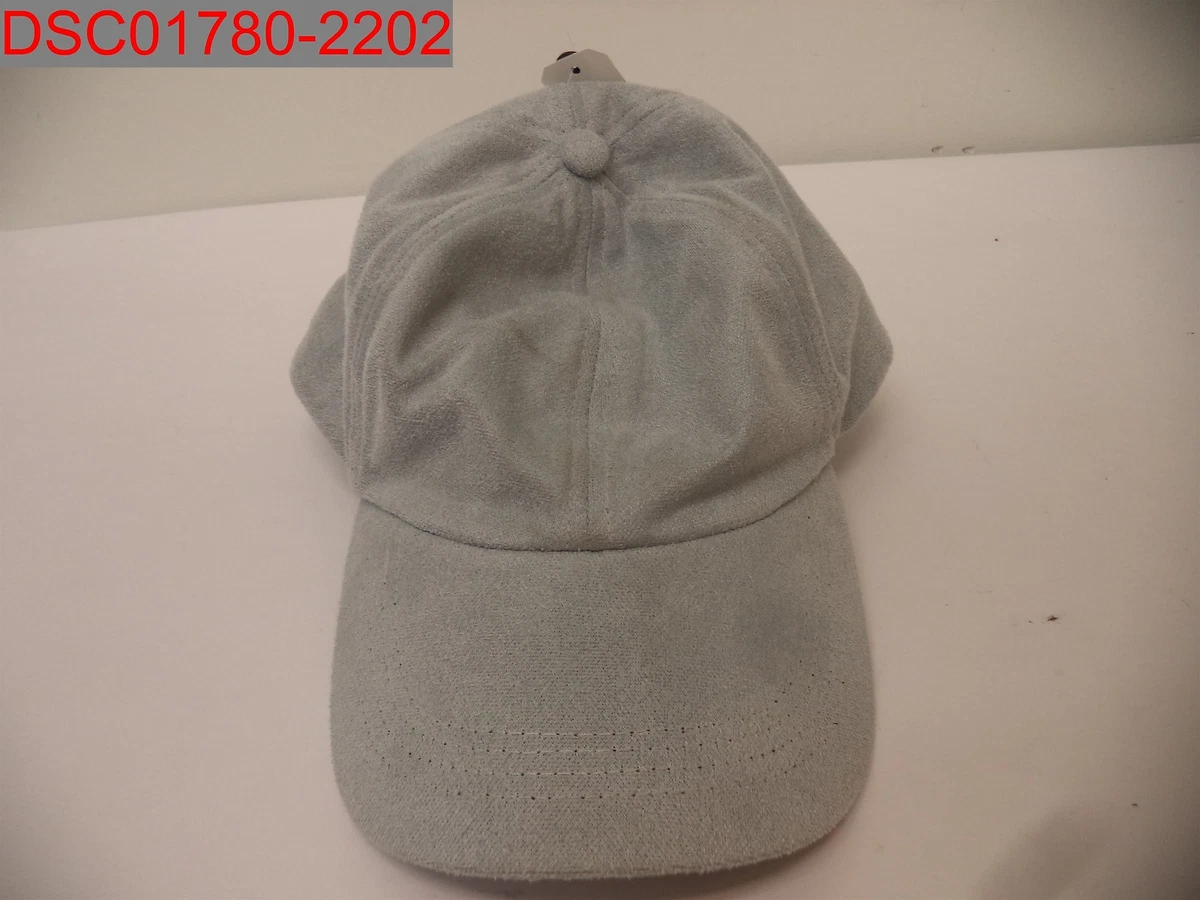 Grey suede baseball hat 2025