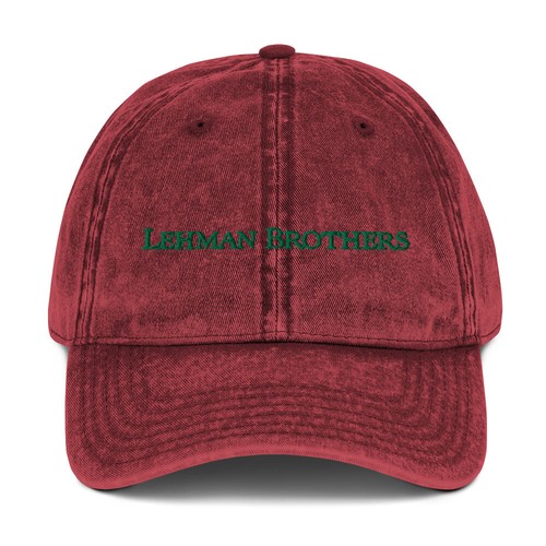 Gorra de béisbol vintage en dificultades de Lehman Brothers comerciante de acciones bordado sombrero papá - Imagen 7 de 8
