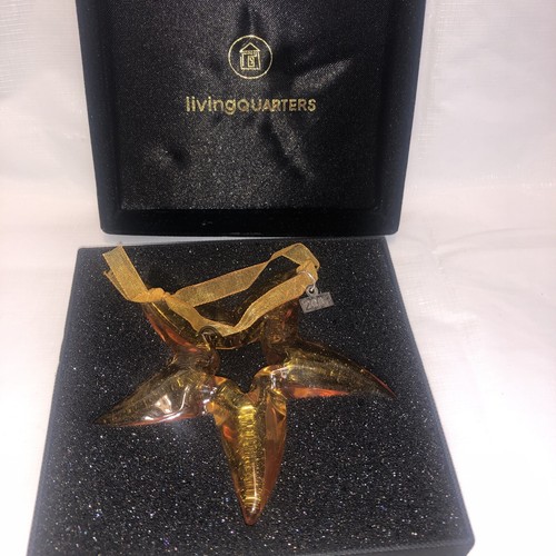Yellow Starfish Glass Ornament By Living Quarters - Picture 5 of 6