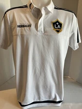 Los Angeles Galaxy MLS Soccer Adidas Jersey-Kit/Shirt WHT Size Medium