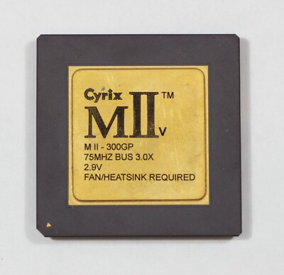 Socket 7 Processor - Cyrix MII M II-300GP - 75MHz bus - TESTED - NO TARIFF