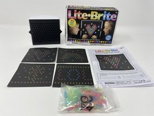 Lite Brite 2020 Miniature Size, Glowing Pegs, Art Templates, and Lite-Brite