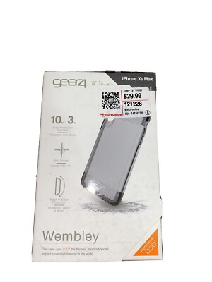 Gear4 Wembley Case for Apple iPhone XS Max - Smokey Black, Unopened Box