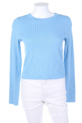 Glassons Pullover Strick Cropped Viskose XL himmelblau