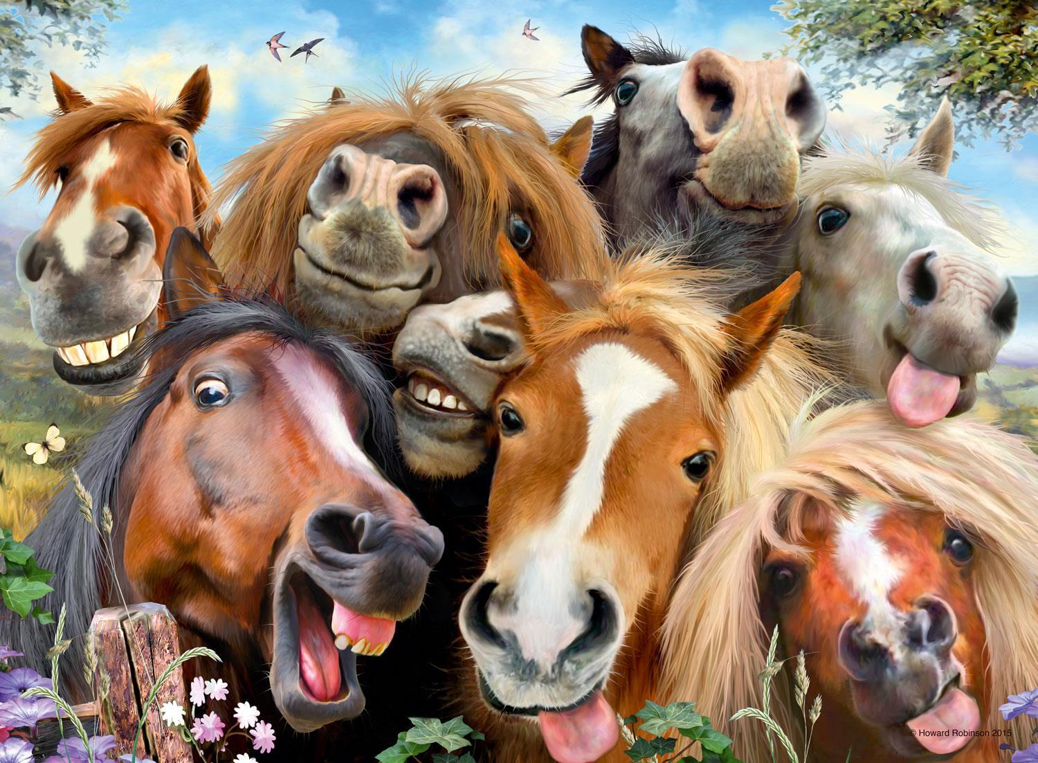 Ravensburger Selfies Horsing Around Jigsaw Puzzle (500 Pieces)