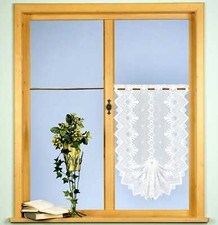 Gardine Scheibengardine Panneaux für Flügelfenster edler Jacquard Landhaus Typ86