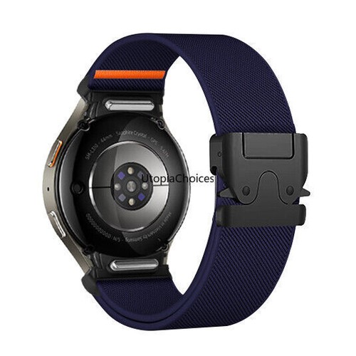 Bracelet de montre sport en nylon pour Samsung Galaxy Watch 7/6/5/4/FE 40/44/45/47mm bracelet - Photo 17 sur 19