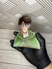 Attack on Titan Levi Ackerman 3D Lenticular Motion Car Sticker Decal Peeker