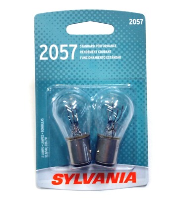 Sylvania Basic 2057 26.9/6.7W Two Bulbs Head Light Cornering Turn Replacement OE