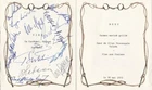 Prince BERTIL OF SWEDEN / AUTOGRAPH / SIGNED MENU (1972)