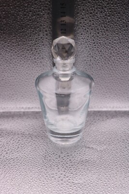 (1003) Kleiner Vintage Kristall Parfüm Flakon mit Stopfen. Kostenloser Versand in UK