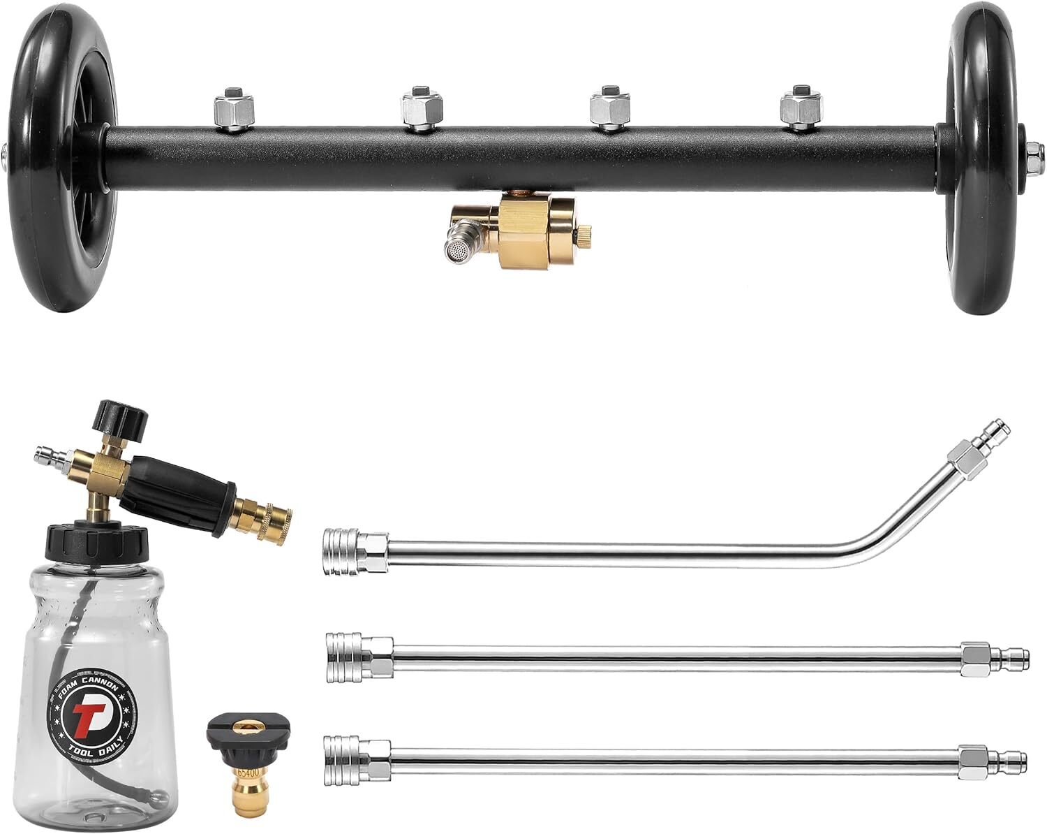 Tool Daily Undercarriage Pressure Washer Attachment 16 Inch, Dual-Function